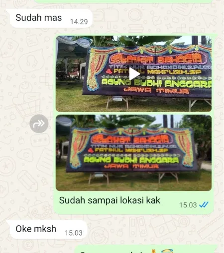 Pengiriman Papan Bunga Kroyo Gebang